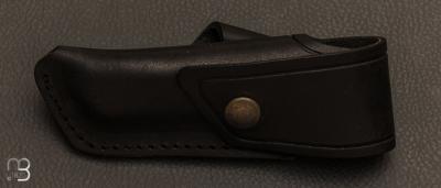 Black belt leather case for the Rhdanien pocket knife