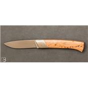 Rhôdanien knife juniper handle with bolster