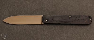 Couteau " Canif Inox vieilli " 14C28N  de Julien Maria