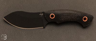 Couteau fixe " Nessmi Pro Black " Bker Plus - 02BO066