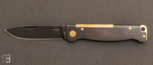 Couteau Bker Plus Atlas Black Stonewash Laiton - 01BO859