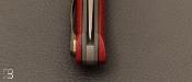 Couteau " Merops " Liner-Lock Micarta / FatCarbon et MagnaCut par Olivier Lamy - Skua Coutellerie