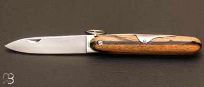 Couteau de poche Navette bne blanc 12cm par Mongin