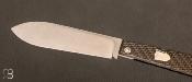 Couteau " Pradel " de collection fibre de carbone et 14C28N par Benjamin Lohou