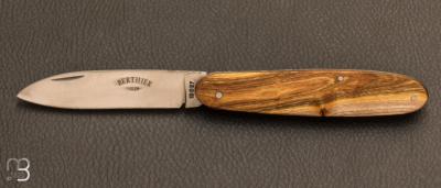 Couteau de poche modle "Navette" par Berthier - Pistachier et lame inoxydable