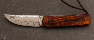 Couteau " Sanjo " custom bois de fer par Guy Pogetti