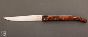    Couteau  "  Laguiole 18 cm " fait main par Jérôme Latreille - Ironwood et 14c28N