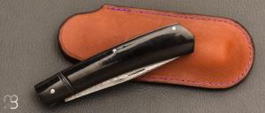    Couteau " 12A PERO " fait main par Denis Lagarde - Corne de buffle