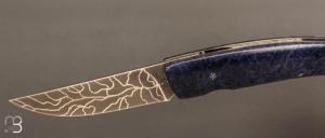 Couteau " 1515 collection Globetrotter " par Manu Laplace - Erable négundo stabilisé