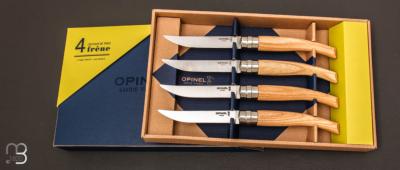 Set of 4 Opinel table knives with Ash