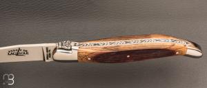  Coffret duo d'exception couteau & sommelier par la Forge de Laguiole - Chêne de barrique