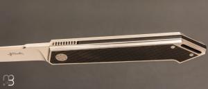   Couteau " Apocalypse " custom par Jean-Pierre Martin - Fibre de carbone et lame en RWL34