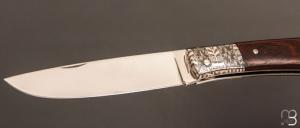   Couteau " Armen " custom par Erwan Pincemin - Bois de fer et lame en N690