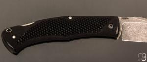 Couteau " BAD ASS " custom lock-back par Raphaël Durand - G-10 et RWL34
