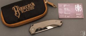    Couteau " BRB4 V1 #56 " par Jan Ole Blaurock - Blaurock Blades - Titane et RWL34