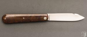  Couteau " Barlow " custom de Jean Baptiste Leveque - Rag micarta et RWL34
