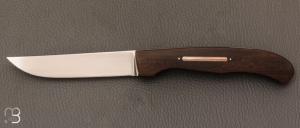 Couteau " Big Lock-back  " custom par Petr Hofman - Black Chacate wood et RWL34