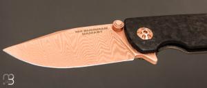  Couteau Böker Solingen -  M4 Sherman Damast Rosé gold - 110118DAM