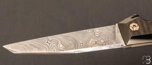  Couteau  "  Brenta DLC " par Stephano Compostella - Damasteel et lame en Damasteel Bjorkmans