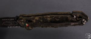    Couteau pliant C.A.C. " L'Engagement " Légion étrangère - G10 camouflage