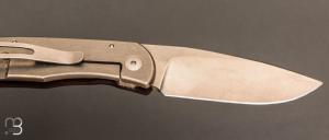    Couteau  " Citizen full custom " par Sacha Thiel - Bois de fer/Titane et RWL34