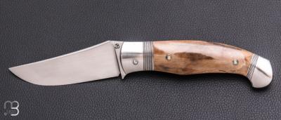   Couteau " Corniaud " custom de Jérôme Bellon - Ivoire de Mammouth