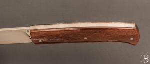   Couteau " Drop " slipjoint  custom par Raphaël Durand - Os de girafe et RWL34