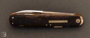   Couteau " Fisherman " par Mathieu Herrero - Corne de Buffle