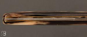  Couteau Laguiole 11 cm par la Forge de Laguiole - Pointe de corne et lame damas