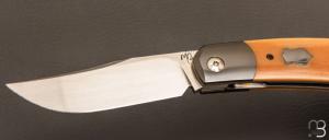    Couteau " Foxy " custom par Maxime Belzunce - Micarta et RWL34