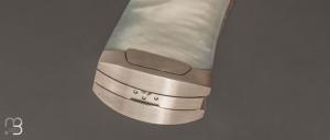   Couteau " Gentleman " pliant artisanal de Cyril Kalisz - Nacre et RWL34