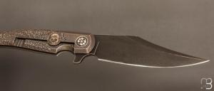    Couteau " Gitano Custom "pliant de Gudy van Poppel - Titane et Böhler N690