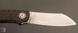   Couteau " Haddock " custom de Jens Anso - Fibre de carbone et lame en VG10 "TAKEFU"