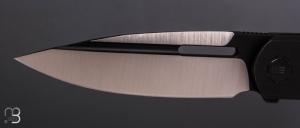    Couteau " Hull WE24046-1 - 025/200 " WE KNIFE - Blackwashed Titanium et Böhler M390