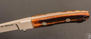  Couteau " Hunter " fixe par Ricardo Velarde - Os cerfé