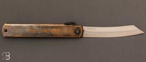 Couteau Japonais Higonokami gravé par Mali Irie - Amoureux