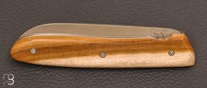 Couteau " L08 " de poche pliant manche pistachier par Perceval