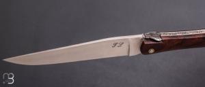  Couteau  " Laguiole 13 cm " fait main par Jérôme Latreille - Ironwood et 14c28N