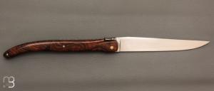    Couteau  "  Laguiole 18 cm " fait main par Jérôme Latreille - Ironwood et 14c28N