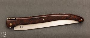    Couteau  "  Laguiole 18 cm " fait main par Jérôme Latreille - Ironwood et 14c28N