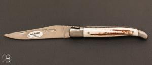 	Couteau Laguiole Aubrac 12CM Bois de cerf et lame en acier inoxydable 