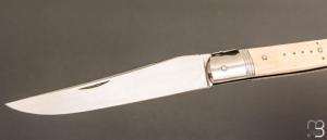  Couteau " Laguiole " par Erwann Aubriet - Ivoire de mammouth