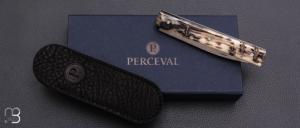   Couteau " Le Français "  par Atelier Perceval - Corne de bélier et 19C27