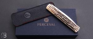  Couteau " Le Français " série limitée os cerfé par Perceval - N°08/09