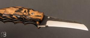  Couteau " Léonardo " liner-lock  par CITADEL - Ébène Royal et N690Co Böhler