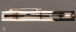  Couteau " Liner-Lock " custom par Romain Lopez - Elforyn / Fibre de carbone et RWL-34