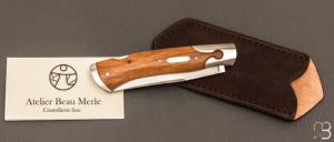   Couteau " Lock back " par Bastien Toubhans - Atelier Beau Merle