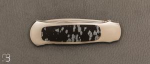    Couteau " Lock-Back 023 " custom  par Warren Osborne - Pierre de Lune