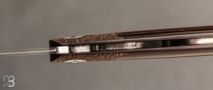    Couteau " London " pliant fait main par Bastien Toubhans - Atelier Beau Merle - Micarta et RWL34