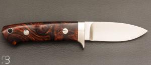  Couteau " Loveless Medium Drop Point " par Shaun Bruwer - Ironwood et Bohler Lohmann